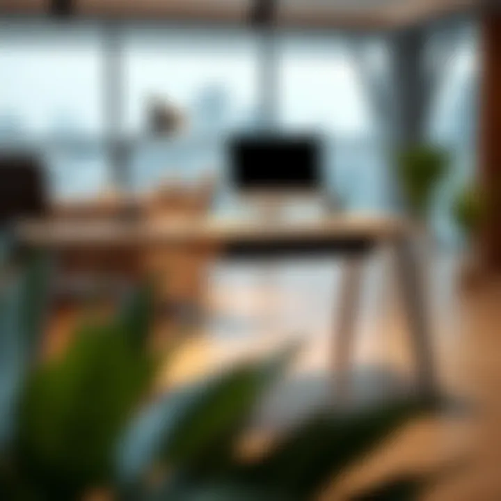 Sleek Design of a 36 Inch Desk with Keyboard Tray Sleek design of a 36 inch desk with keyboard tray