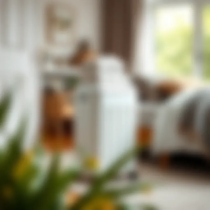 Practical Laundry Hamper in Cozy Bedroom A practical laundry hamper positioned in a cozy bedroom, blending functionality with decor