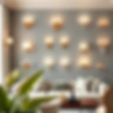 Diverse Styles for Contemporary Interiors Various styles of battery operated crystal sconces displayed in a contemporary setting
