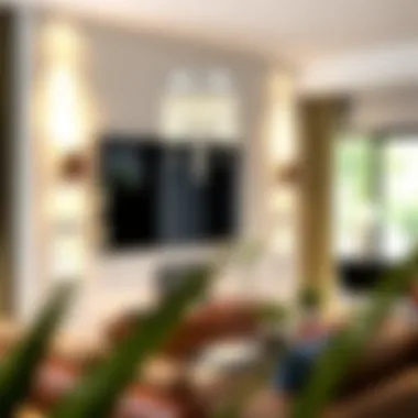 Modern Elegance in Lighting Elegant battery operated crystal wall sconce illuminating a modern living space