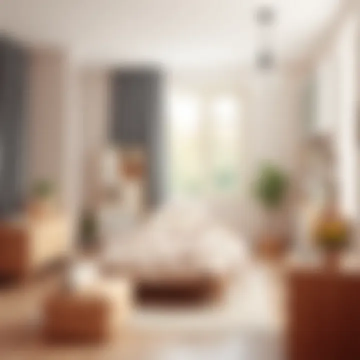 Creative color palette for a cozy bedroom