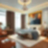 Elegant bedroom suite with modern decor