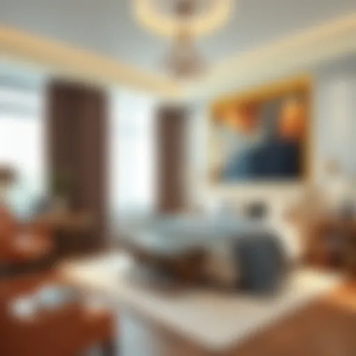 Elegant bedroom suite with modern decor