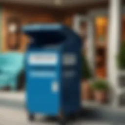 Furniture donation box outside a community center in Sanford