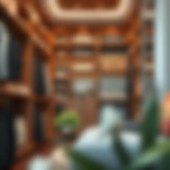 Custom Shelving Design Custom shelving design in a spacious walk-in closet