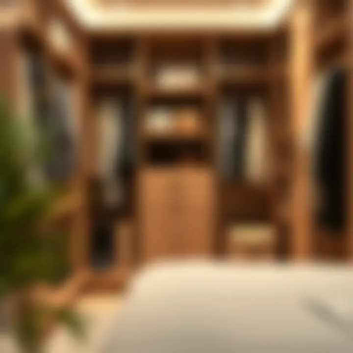 Stylish Closet Accessories Stylish accessories enhancing a walk-in closet