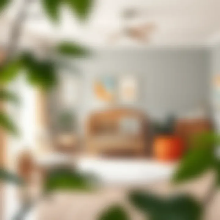 Illustration of design inspirations for a Ruggable nursery