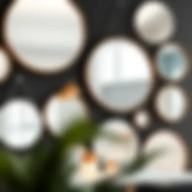 Variety of modern circle mirrors showcasing diverse designs