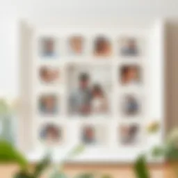 Elegantly styled white collage frame showcasing family memories