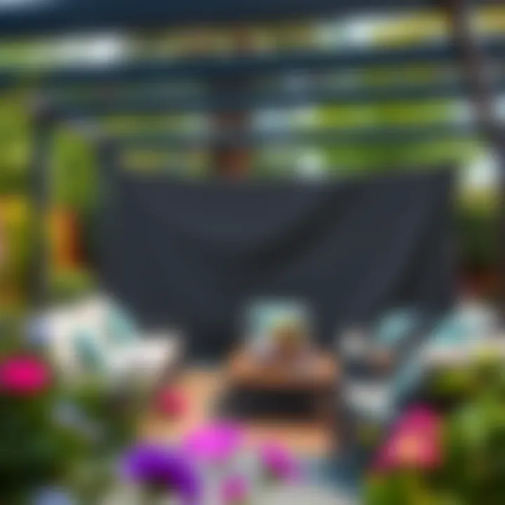 Variety of patio furniture covers in different materials