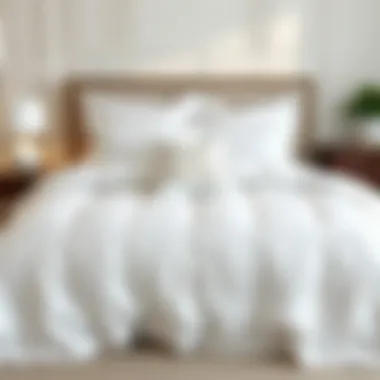 Elegant California King white quilt set displayed on a luxurious bed