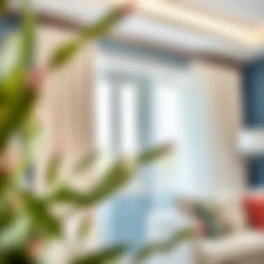 Trendy color schemes for enhancing room aesthetics with curtain rods