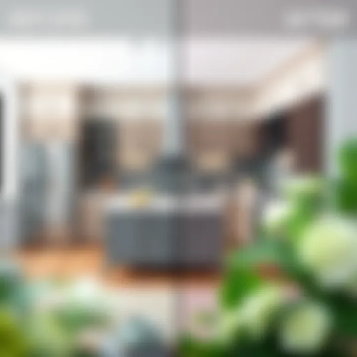 Before and after kitchen transformation with 3D tools