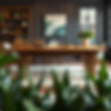 Stylish large table made from reclaimed wood