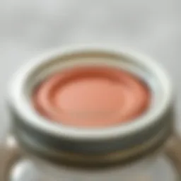 Close-up view of a resealable mason jar lid showcasing its intricate design and sealing mechanism