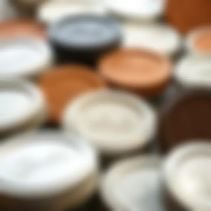 A variety of mason jar lids displayed together, highlighting their unique materials and finishes