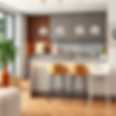 Stylish interior featuring diverse short breakfast bar stool designs