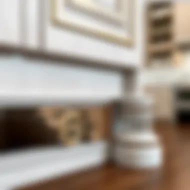 Intricate cabinet base designs showcasing elegance and functionality