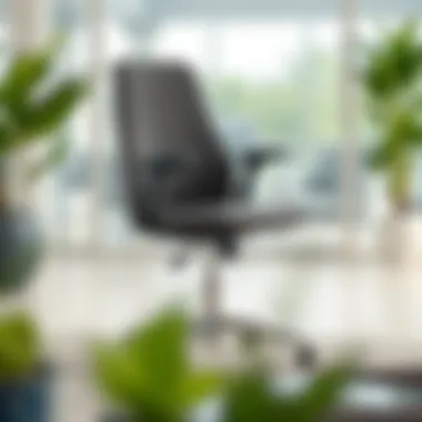 Ergonomic features of a soft stool chair enhancing workspace efficiency