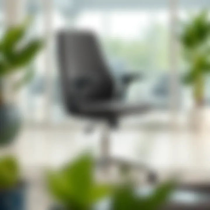 Ergonomic features of a soft stool chair enhancing workspace efficiency