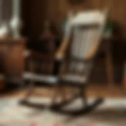 Vintage wooden rocking chair showcasing craftsmanship