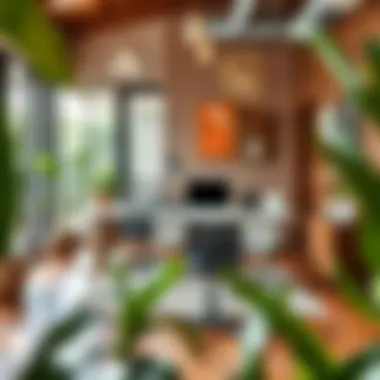 Workspace Efficiency with Rectangular Design Functional workspace featuring a four-foot rectangular table