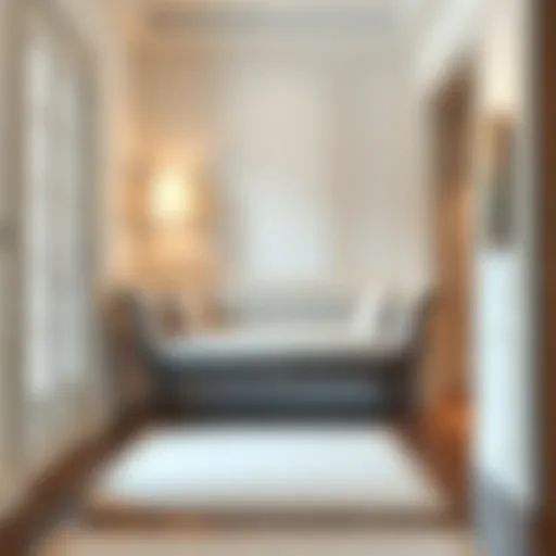 Elegant hallway sofa bench with intricate design