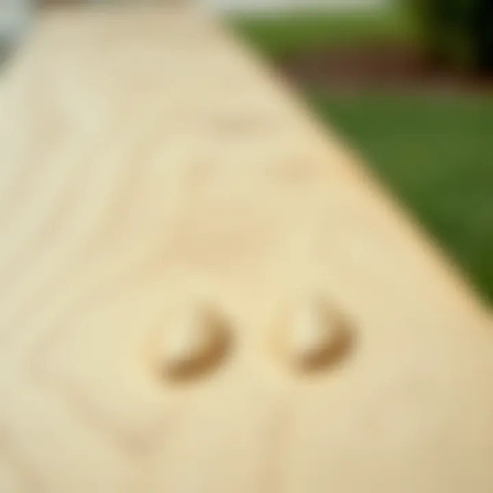 Materials and Textures of Wayfair Picnic Bench Close-up of Wayfair picnic bench materials and textures