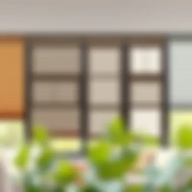 Modern Blinds Showcase Stylish selection of modern blinds showcasing diverse materials and textures.