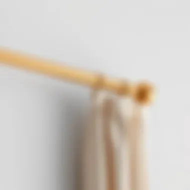 Step-by-step installation of a very thin curtain rod