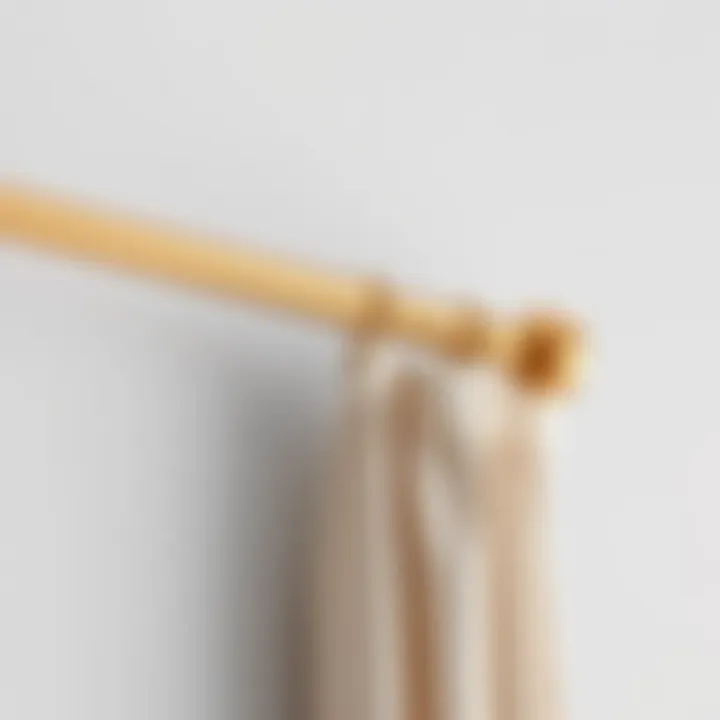 Step-by-step installation of a very thin curtain rod