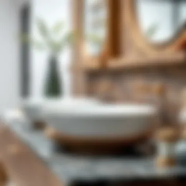 Material Matters: Craftsmanship in Vessel Vanities Close-up of unique materials used in vessel vanities