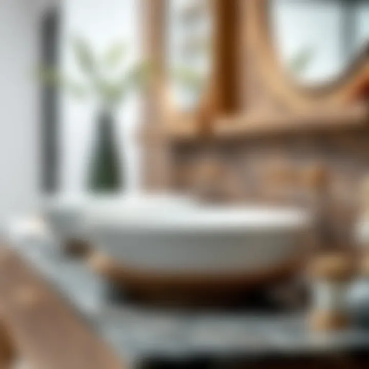 Material Matters: Craftsmanship in Vessel Vanities Close-up of unique materials used in vessel vanities