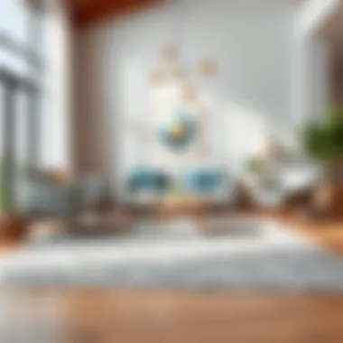 5x7 Area Rug Elevating Home Aesthetics Living room featuring a 5x7 area rug enhancing decor