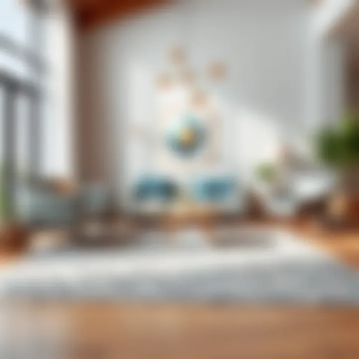 5x7 Area Rug Elevating Home Aesthetics Living room featuring a 5x7 area rug enhancing decor