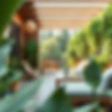 Connecting with Nature Through Outdoor Design Vibrant outdoor space with wood balcony flooring and greenery