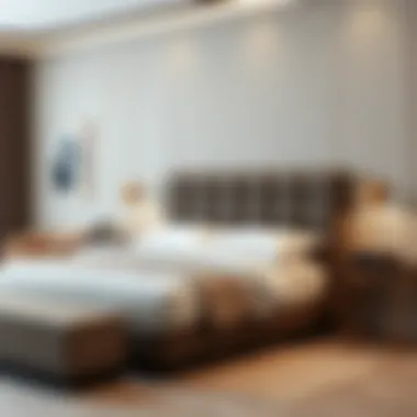 Ergonomic features of high sitting king size bed enhancing comfort