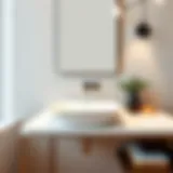 Modern Elegance: A Stylish Sink for Contemporary Bathrooms Elegant modern washroom sink design showcasing a sleek countertop