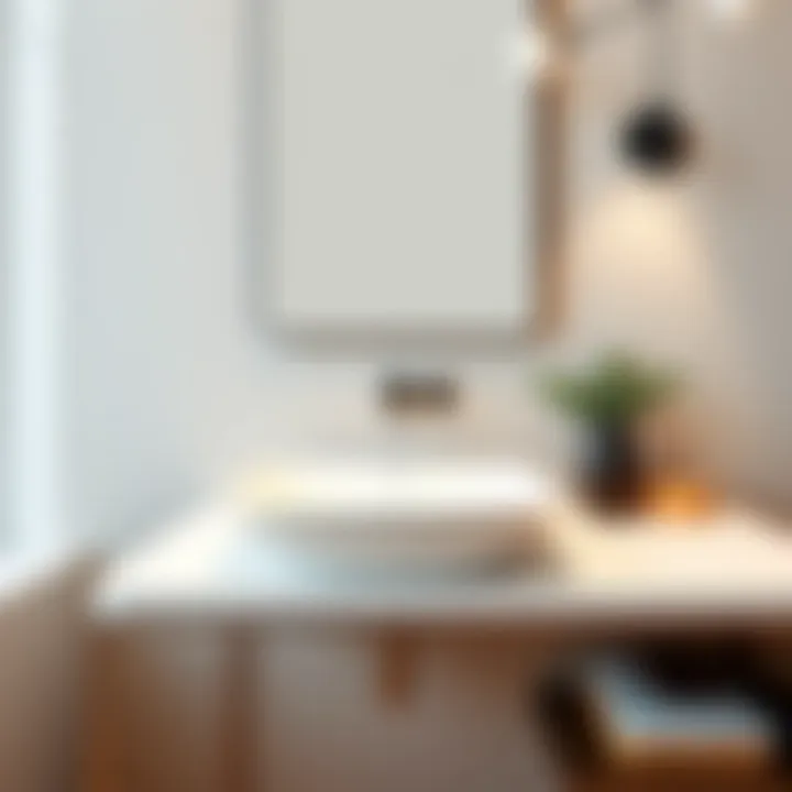 Modern Elegance: A Stylish Sink for Contemporary Bathrooms Elegant modern washroom sink design showcasing a sleek countertop