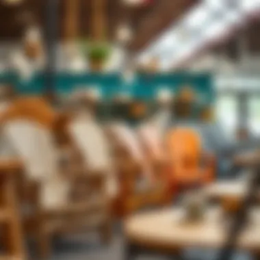 Thrift Store Lawn Chair Finds A thrift store showcasing second-hand lawn chairs