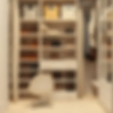 Stylish Shoe Organizational System Stylish shoe organizational system enhancing closet aesthetics
