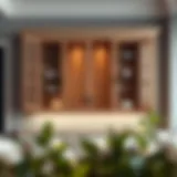 Minimalist Design in Mounted Cabinets Elegant mounted cabinet showcasing minimalist design