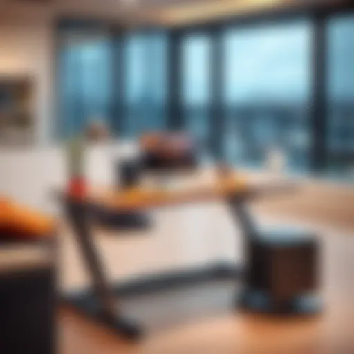 Contemporary ergonomic streaming desk design