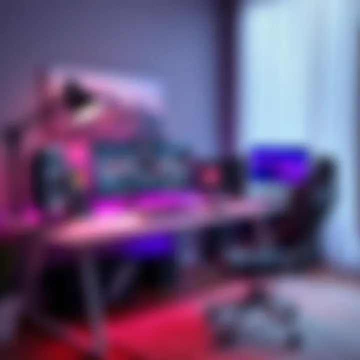 Gaming Streaming Setup Gaming streaming setup with advanced technology