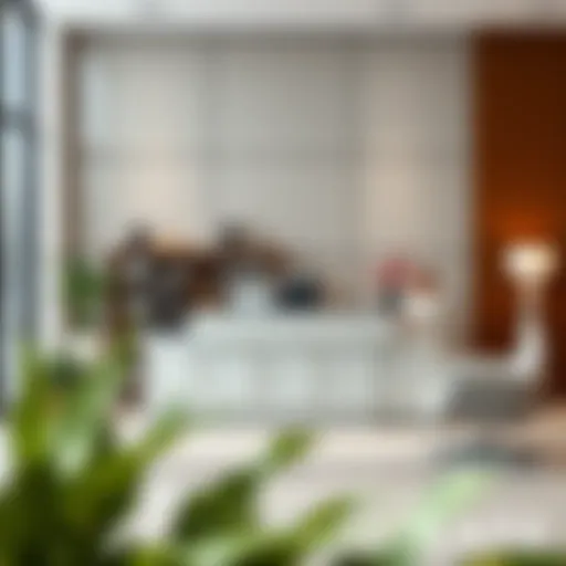 Functional Front Desk Design Elegant front desk arrangement highlighting functionality