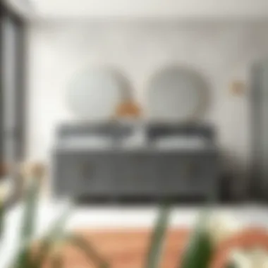 Designing with balance in small spaces featuring double vanities