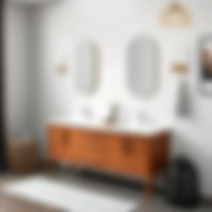 Innovative storage solutions for small bathroom vanities