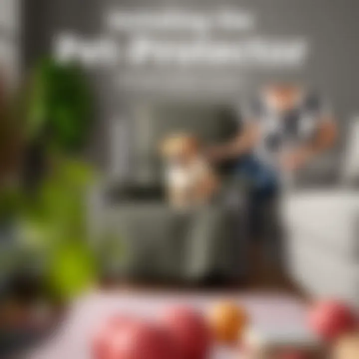 Recliner pet protector cover installation demonstrating ease and practicality