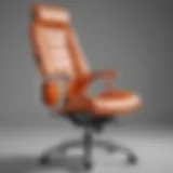 Ergonomic long seat office chair design showcasing lumbar support