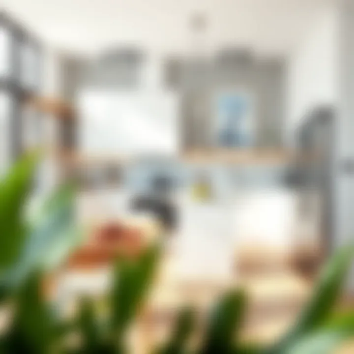 Virtual design tool showcasing a modern kitchen layout